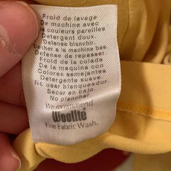 Danskin Yellow Panelled Front Long Sleeve T-Shirt - Picture 11 of 11